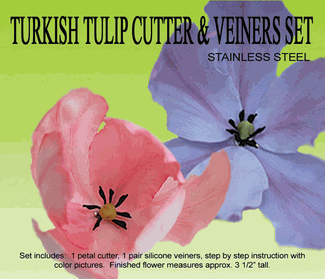 Turkish Tulip Cutter and Veiners Set