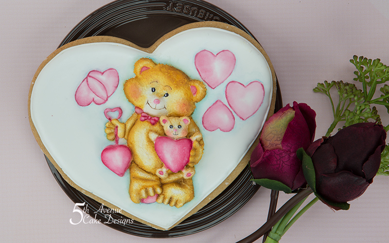 5ᵗʰ  I Love You Beary Much Cookie Art Course 🐻 💕💝