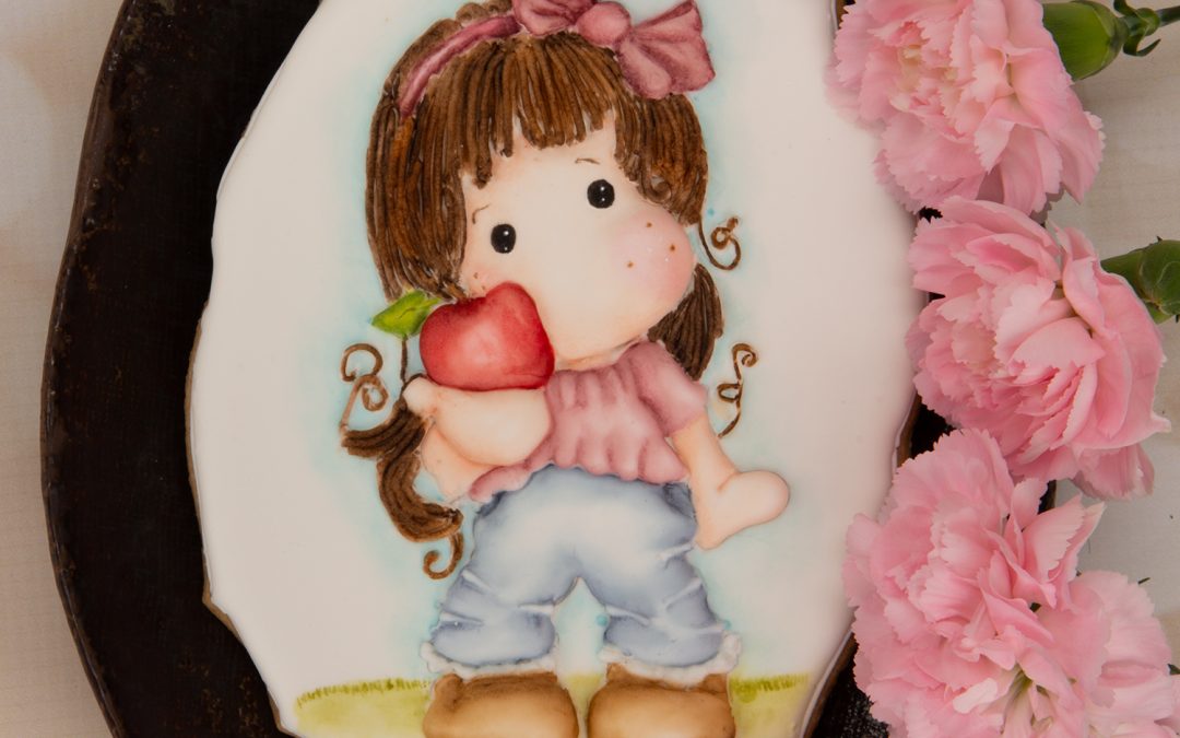 Back to School Cookie Art Course | Portrait of Student 📚🖌️🖍️