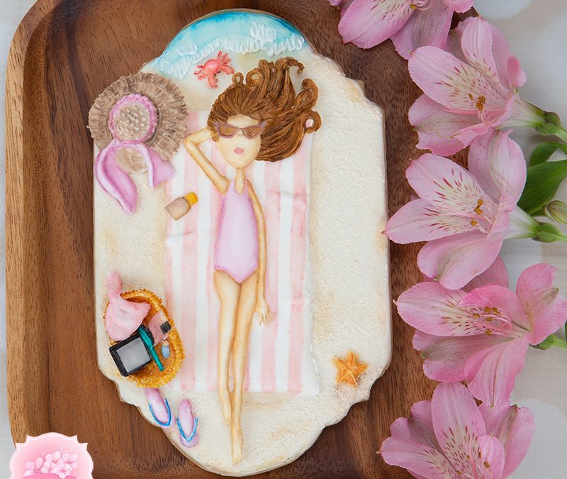 Dimensional Watercolor Lazy Days of Summer Cookie Course 🏖️👙🌞
