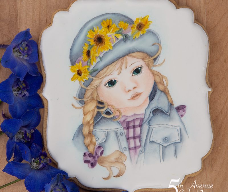 Hand Painted Portrait of a Child Cookie Course 🧒🏼🎨🖌️