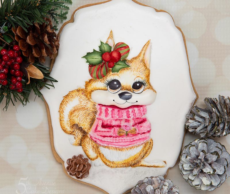 Holly the Holiday Squirrel Cookie Art Course