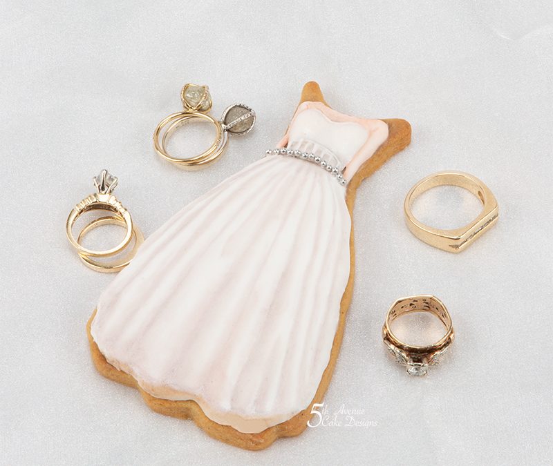 Vintage Modern White Wedding Gown Cookie Art Course 🎩💐👰
