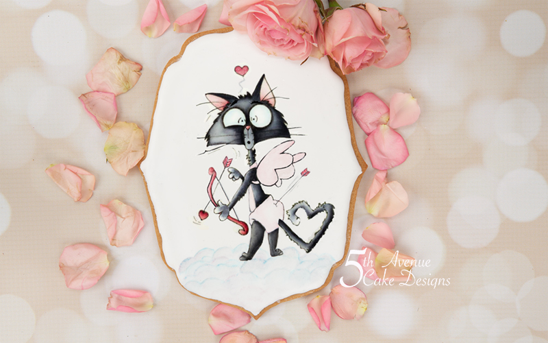 5th Avenue’s Grouchy Cupid Cat Cookie Art Course🐱💘🏹