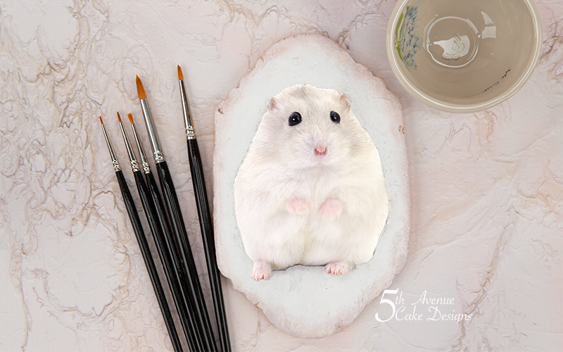 Dimensional Watercolor Hamster Cookie Art Course 🐹🖌️😋